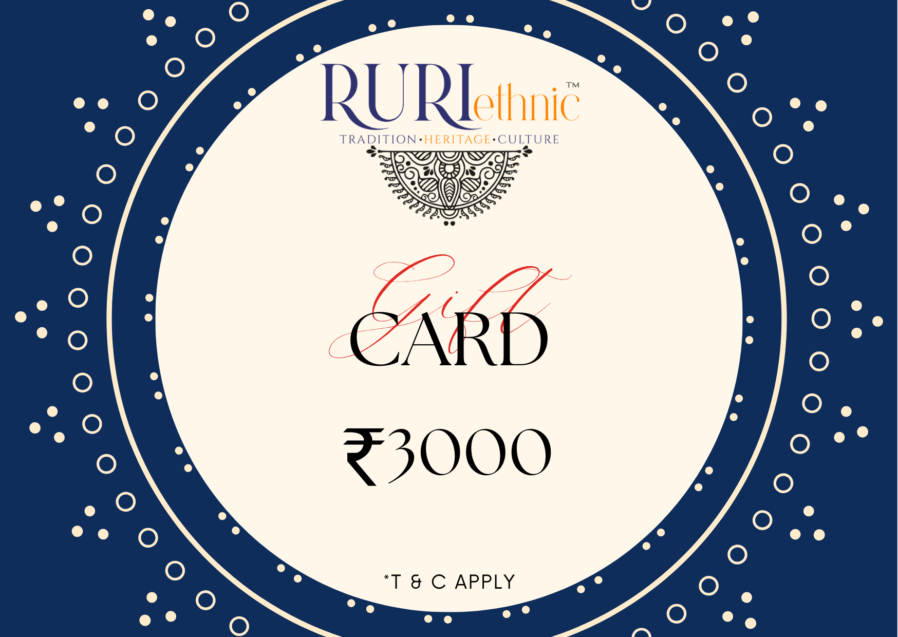 RURIethnic Gift Card 3000